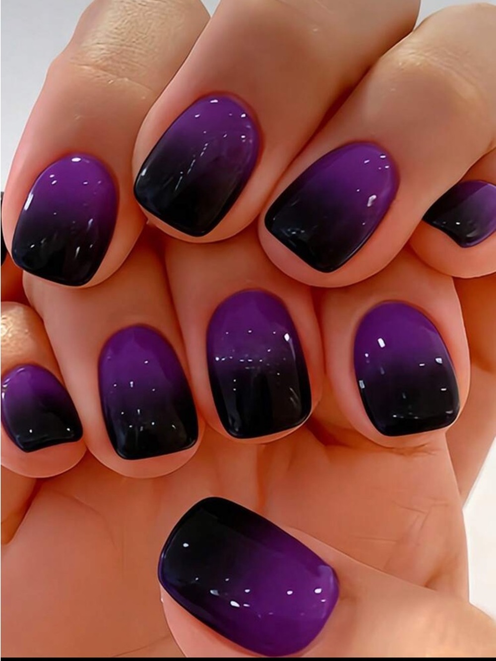 💕 $6 Bundled 24 pc. Purple 💜 Gradient Press On Nails